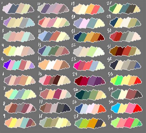 F2u Color Palette Commission Sale By Pressinette On Deviantart In