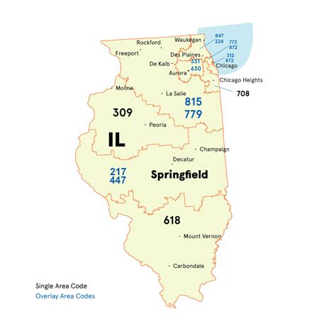 29 Illinois Area Code Map Maps Database Source Images And Photos Finder