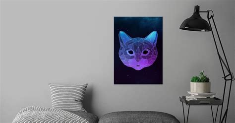 Galaxy Cat Poster By Jay Diloy Displate