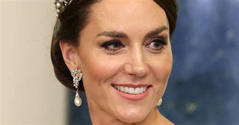 Kate Middleton Dazzles In Sparkling Tiara For Charles First State