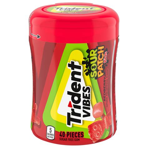 Save On Trident Vibes Sour Patch Kids Sugar Free Gum Redberry Order