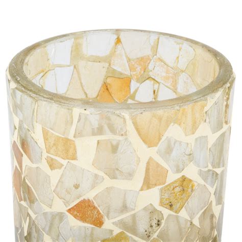 Sterno Products 80202 3 1 2 Light Gold Mosaic Votive Liquid Candle Holder
