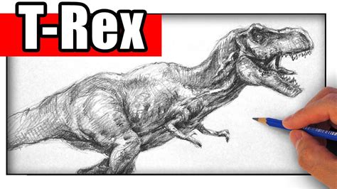How To Draw A Realistic Dinosaur For Beginners