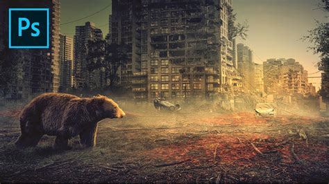 Photoshop Manipulation Tutorial Bear Burners City Youtube