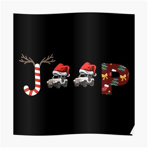 Jeep Christmas Poster By Scnnl2903 Redbubble