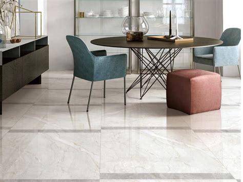 24 X 24 Glazed Porcelain Wall And Floor Tiles Marble Effect Light