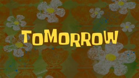 Tomorrow Spongebob Transition Youtube