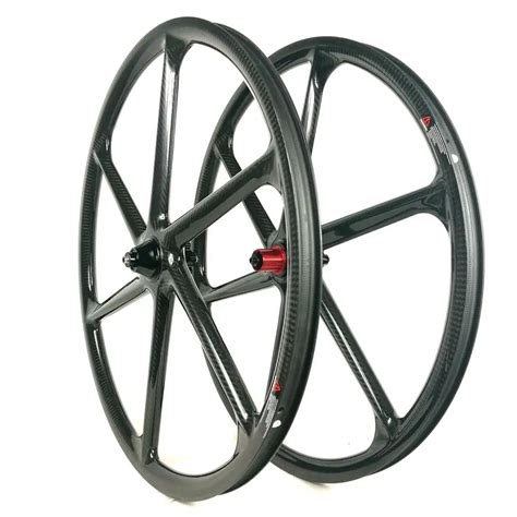 Synergy Wheel Carbon Mtb 6 Spoke Wheel 26er Clincher 6 Spoke Carbon