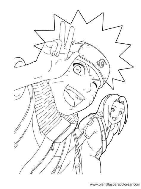 Naruto uzumaki es el protagonista de la serie de manga y anime 'naruto' y 'naruto shippūden'. Naruto comic para dibujar pintar colorear imprimir ...