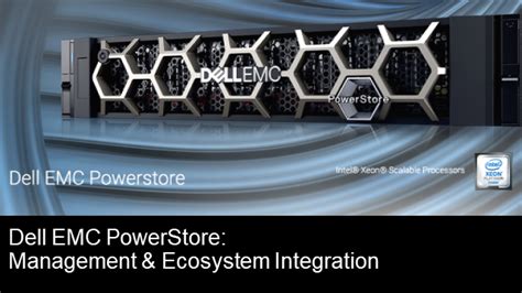 Dell Emc Powerstore Management And Ecosystem Integration