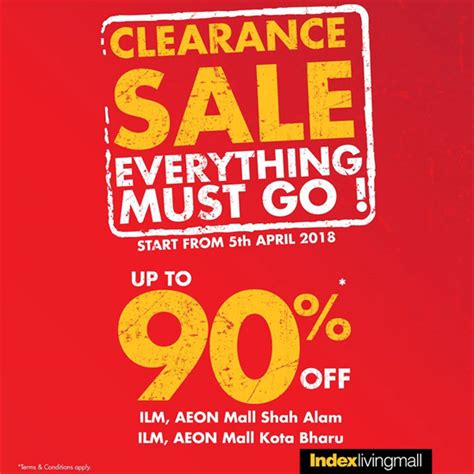 Kota bharu, occasionally written as kota baharu, is a city in malaysia that serves as the state capital and royal seat of kelantan. Index Living Mall Clearance Sale at AEON Mall Shah Alam ...