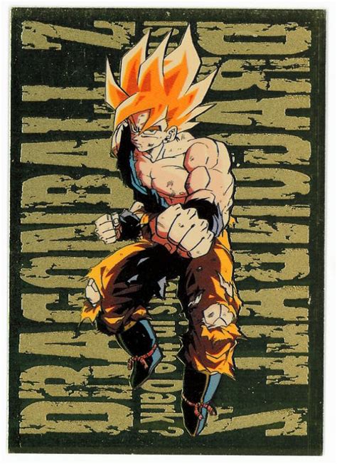Rise of the unison warrior. -=Chameleon's Den=- Dragon Ball Z Gold Trading Card: Series 3, G-4, Super Saiyan Goku