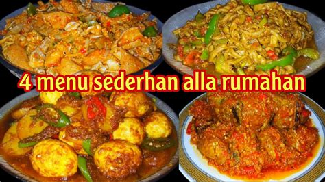 Resep Masakan Menu Sederhana Sehari Hari Alla Rumahan Youtube