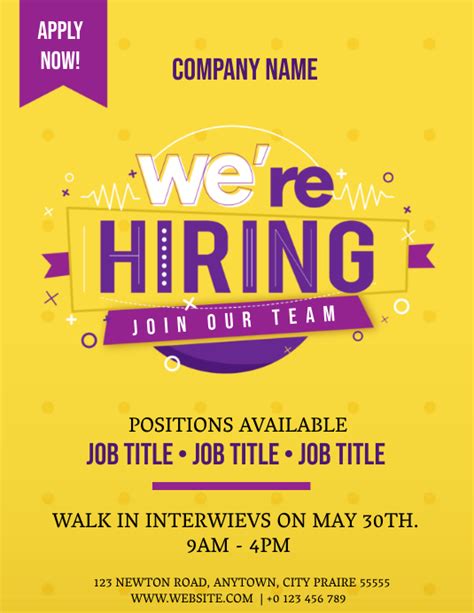We Are Hiring Template In Word Format