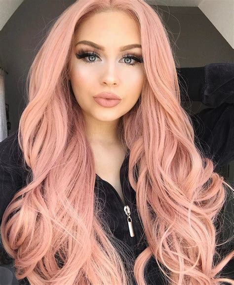 Pinterest Lilyxritter Gold Hair Colors Hair Color Rose Gold Pink Rose Peach Pink Pink