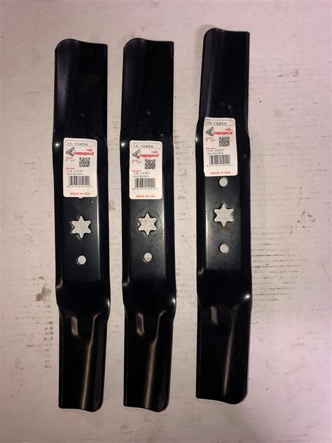 Set Of 3 2 In 1 Blades For 50 Deck Cub Cadet Mtd 942