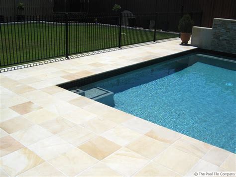 Desert Sandstone Pool Tiles And Coping Outdoor Pavers And Coping