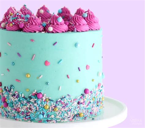 How To Decorate A Cake With Sprinkles Sugar And Sparrow Sprinkle Cake