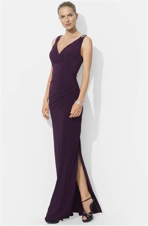 Lauren Ralph Lauren Embellished Jersey Gown Nordstrom Glamour Dress