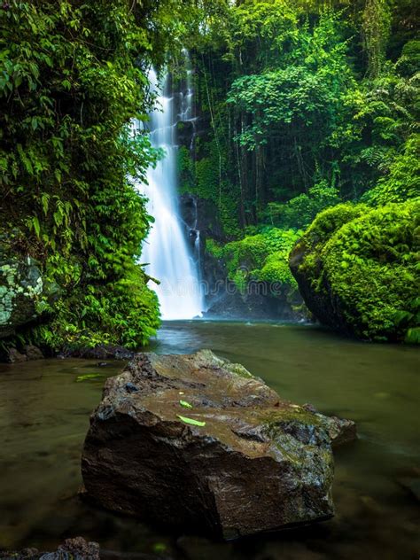 Waterfall Landscape Beautiful Hidden Cemara Waterfall In Tropical