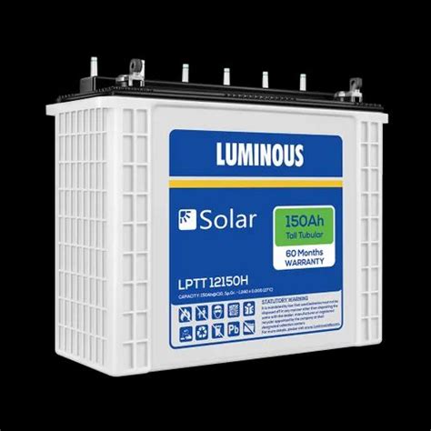 Luminous Solar 150 Ah Tall Tubular Battery 5 Years Capacity 150ah