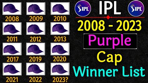 Ipl Purple Cap Winners List Of All Seasons From 2008 2022 Purple