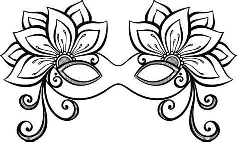 Antifaces Para Imprimir Coloring Mask Mask Drawing Mask