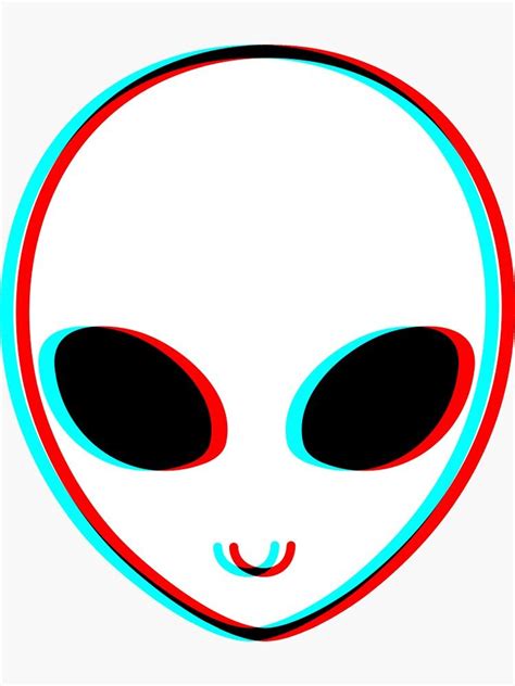 Trippy Alien Sticker By Hallart In 2021 Trippy Drawings Trippy Alien