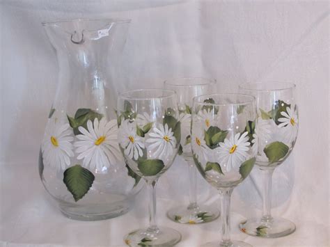 Pin By Leslie Crawford On Painting Glass Pitchers And Glasses Glass