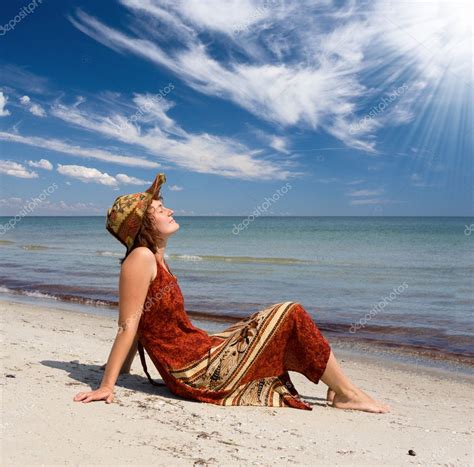 Woman Become Sunburnt At Sea Beach Stock Photo Ukrainian