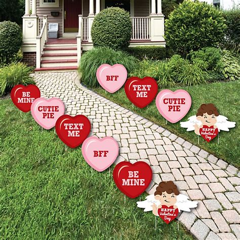Conversation Hearts Cupid And Heart Lawn Decorations Outdoor