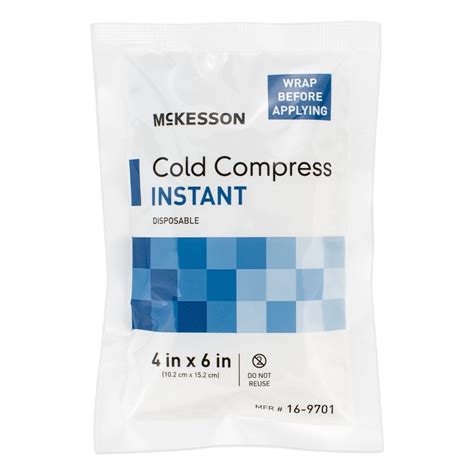 Cold Pack Instant 4 X 6 Single Use Each Mcguff Medical Products
