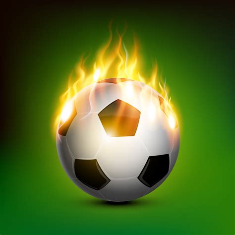 Soccer Ball On Fire 622440 Vector Art At Vecteezy