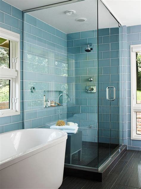 Create A Feeling Of Bathroom Space Floor To Ceiling Shower Tile