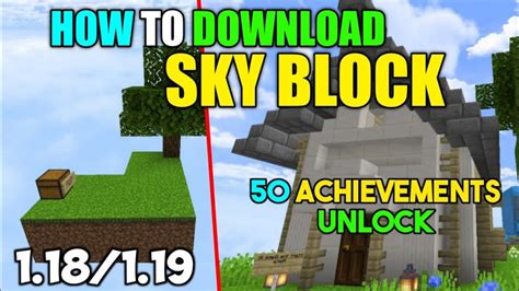 How To Download And Install Skyblock In Minecraft Pe 118119