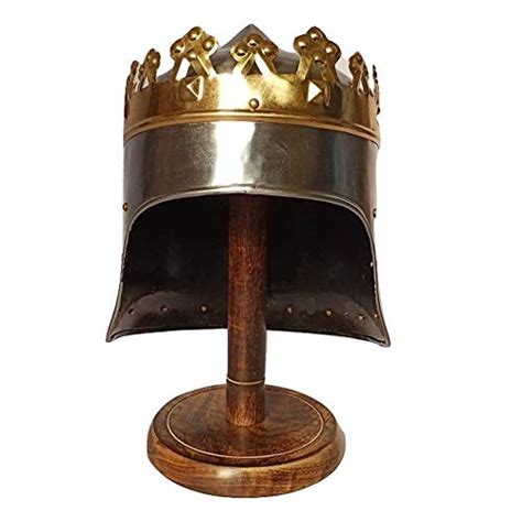 Annafi Medieval Monarch Knight King Richard Lionheart Two Tone Crown
