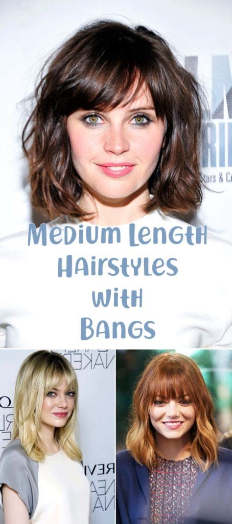 21 Fabulous Medium Length Hairstyles With Bangs