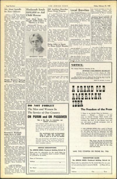 The Detroit Jewish News Digital Archives February 25 1944 Image 14