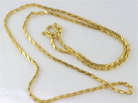 22ct Gold Necklace 756g 79cm Length Necklacechain Jewellery