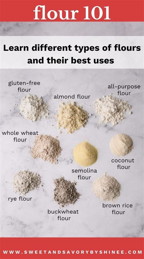 Types Of Flour And Uses Baking Flour Bread Baking Baking Tips Rye