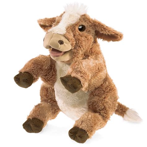 Brown Cow Hand Puppet Folkmanis