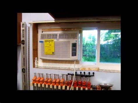 A complete sliding window air conditioner kit that's perfect for smaller rooms up to 350 square feet with a solid 263 cfm rating and a higher energy efficiency score of 10.9 eer. Install an air conditioner on a sliding window - YouTube ...