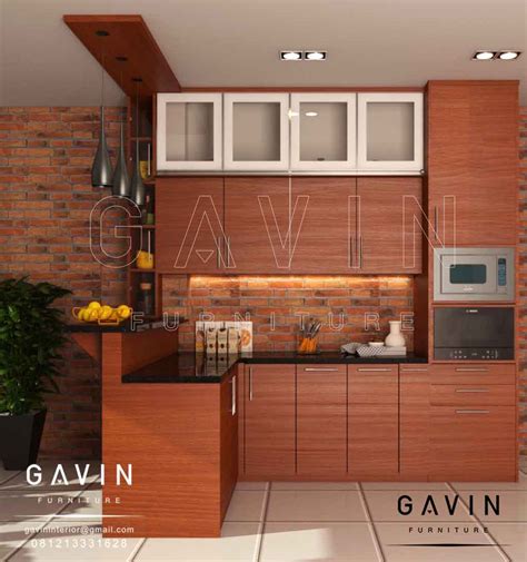 Design Kitchen Set Dengan Meja Bar Minimalis Modern By Gavin Q2945