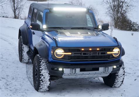 2022 Ford Bronco Raptor With Rigid Lights Looks Ready For Nighttime Off