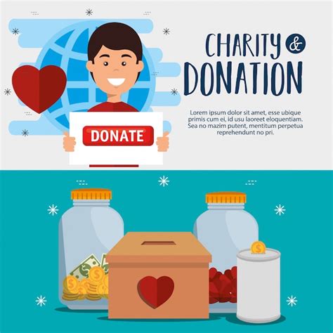 Free Vector Charity Donation Poster