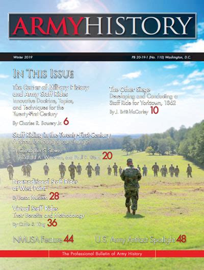 Us Army Center Of Military History Army History Magazine Current