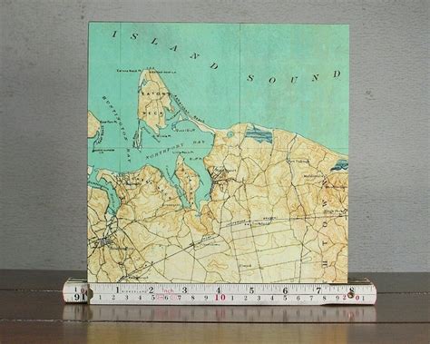 Northport Long Island New York Map Block Unique Home Host Etsy