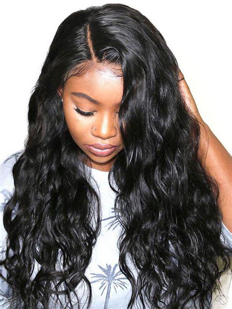 Long Side Parting Water Wave Lace Front Synthetic Wig Rosegal Com
