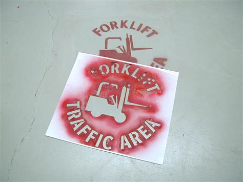 Promote Forklift Safety With Stencils A How To Guide Mysafetysign Blog