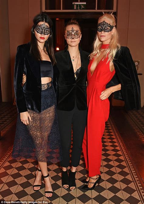 Kendall Jenner Joins Cara Delevingne At London Masquerade Bash Daily